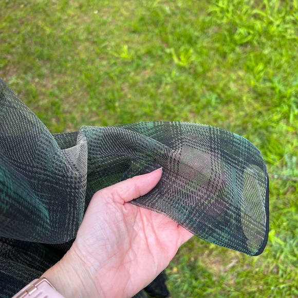 Red Valentino Green And black plaid Lace Dress - Picture 11 of 11